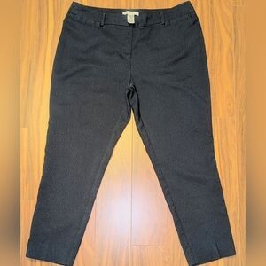 CLEO Women's Tailored Ankle Crop Trouser w. Stretch, Blue On Blue Pattern, US 16